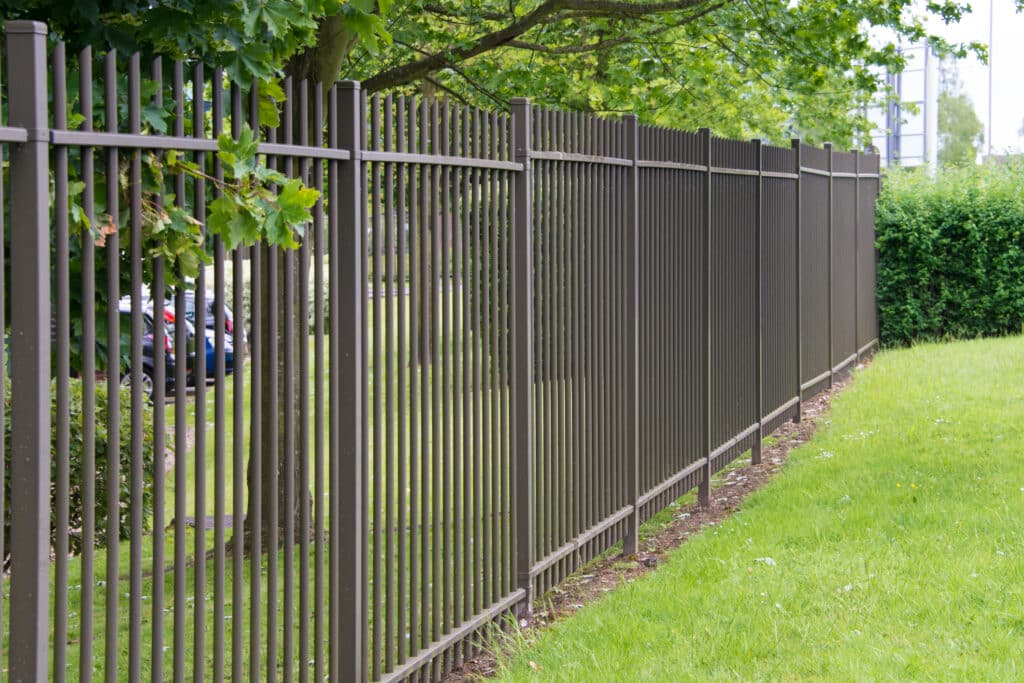 residential aluminum fence installed by Basic Fence in Indianapolis