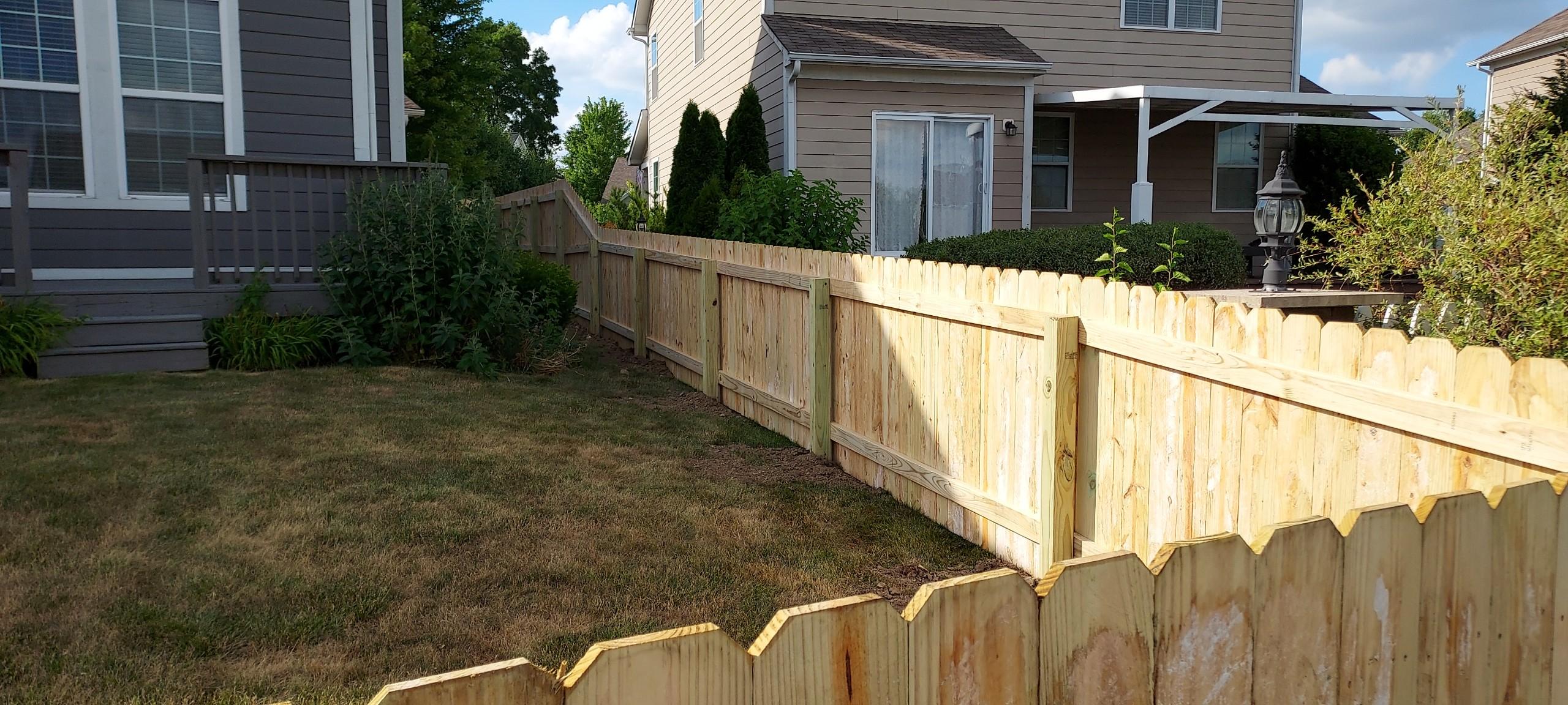 professional wood privacy fence installation in Indianapolis