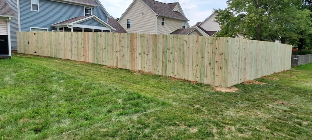 installing wood privacy fence in Indianapolis
