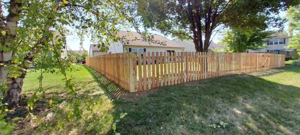 contractor wooden gate installation in Indianapolis