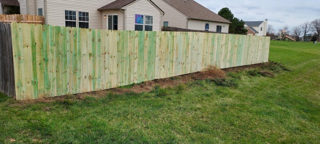 new wood privacy fence installation in Indianapolis