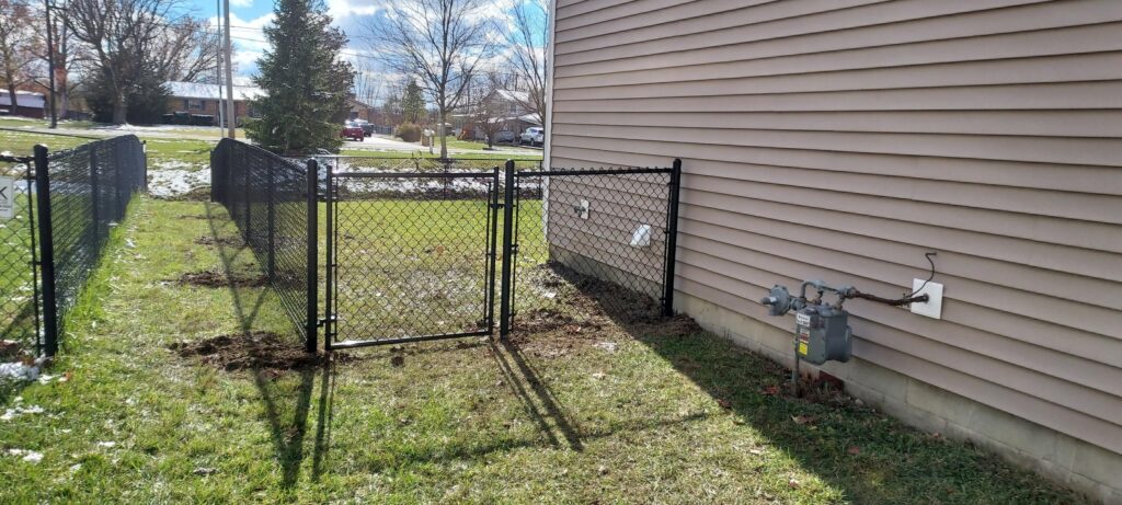 residential chain link installation in Indianapolis