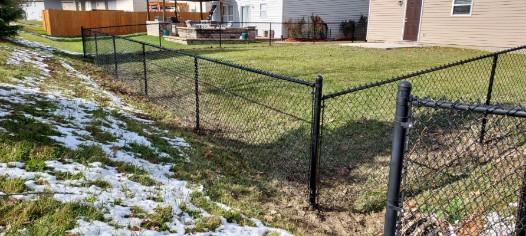 residential chain link gate installation in Indianapolis