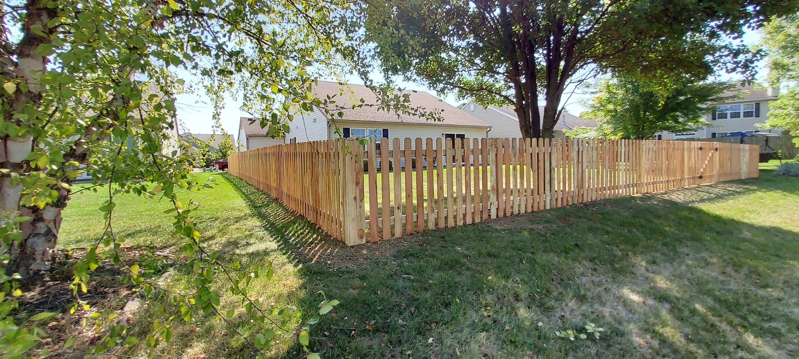wood picket fence installation in Indianapolis