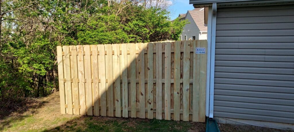 shadow-box fence contractor in Indianapolis