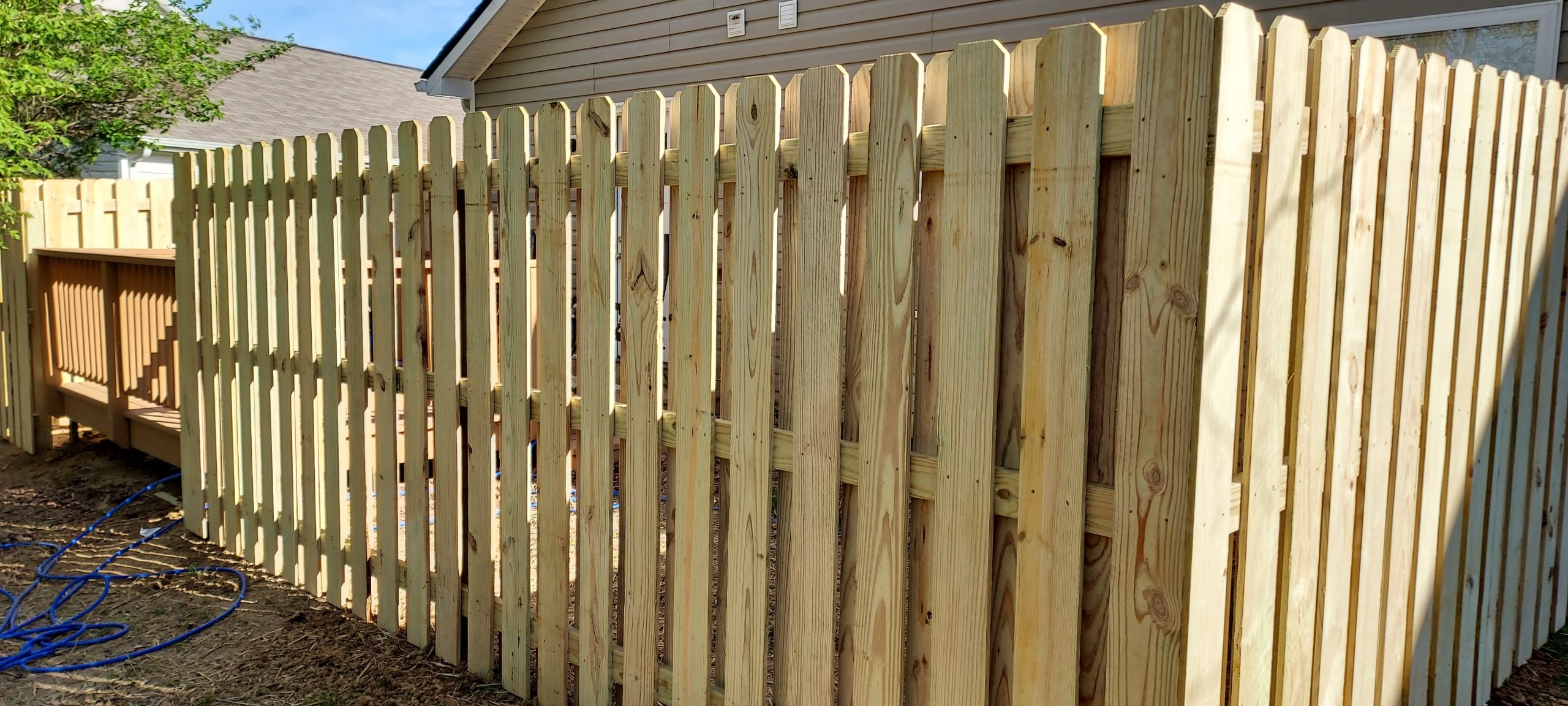 shadow box fence installation in Indianapolis